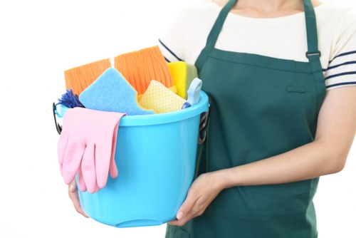 Professional office cleaning service for a KT2 workplace reception area
