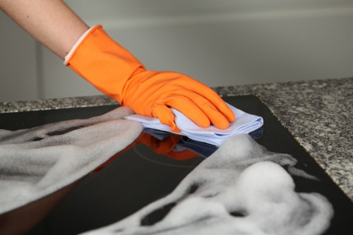 Professional post-renovation cleaning for a commercial space in KT2