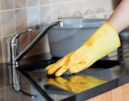 Facade cleaning on a residential property in KT2