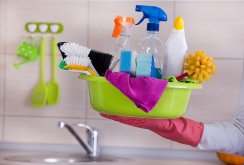 Local cleaning team working in a KT2 apartment interior
