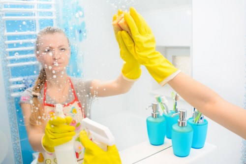 Thorough cleaning of living spaces in a KT2 property